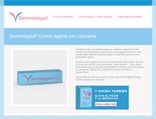 Tablet Screenshot of dermovagisil.com